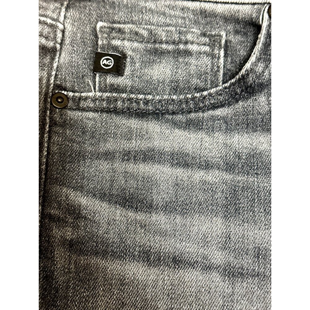 AG Adriano Goldschmied The Prima Ankle Cigarette Jeans Black Denim Frayed Hem 23 - Picture 16 of 16